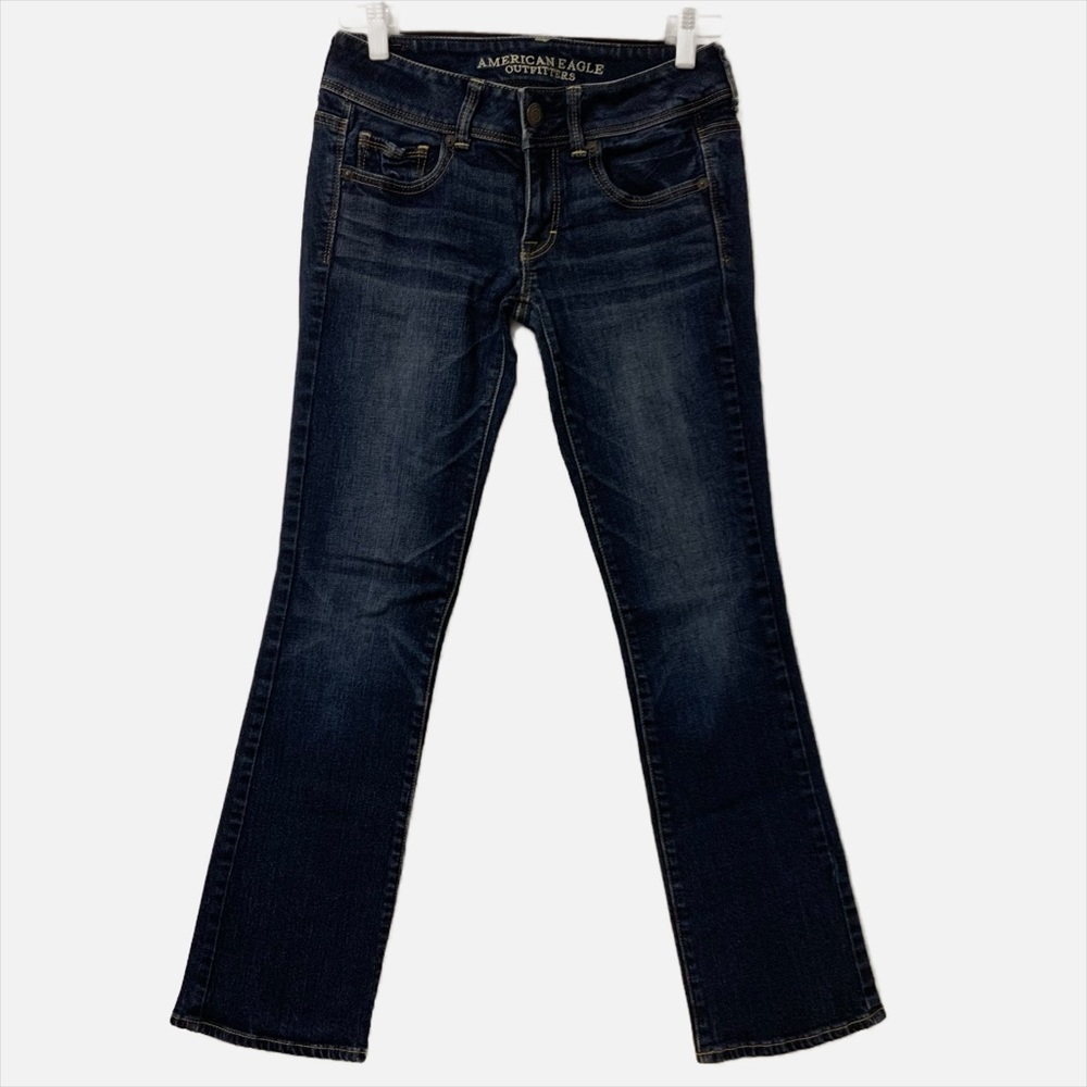 AMERICAN EAGLE Women’s Sz 2 Reg Kick Boot Low Waist Stretch Denim Jeans - NWOT